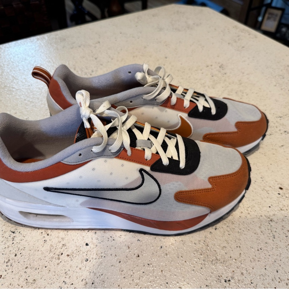 Nike Black and Orange Air Max Shoes